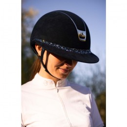 Samshield 2.0 Miss Shield Premium Blue Alcantara Top Glacier Crystal Frontalband 5 Swarovski