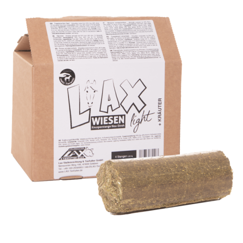 Lax Light with Hay/straw/spice nibble block for Horses