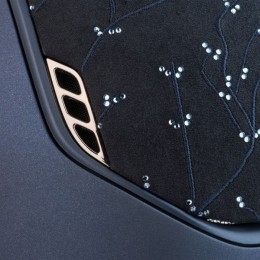 Samshield 2.0 Miss Shield Blue Crystal Leaf Matte Trim 5 Dark Blue Swarovski