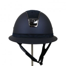 Samshield Miss Shield blue Flower Embroidery top Frontalband Silver trim blason