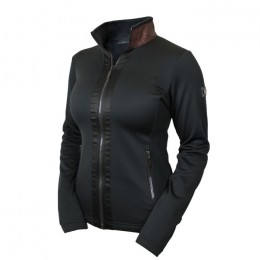 Equestrian Stockholm FW'22 Mahogany Glimmer fleece jacket