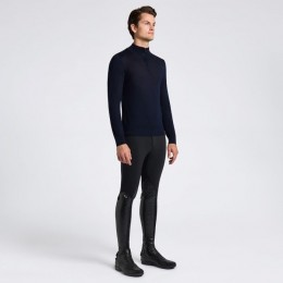 Cavalleria Toscana SS25 CT Merino Half Zip Turtleneck Sweater Men