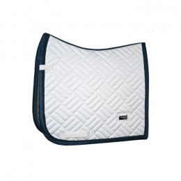 Equestrian Stockholm SS'24 Modern Breeze White Navy Dressage Saddle Pad
