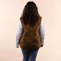 Moonrise Wool Vest Women 3d Print