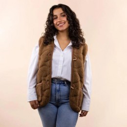 Moonrise Wool Vest Women 3d Print