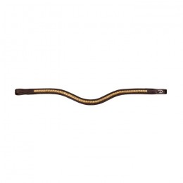 Dyon Brass Clincher Browband V-Shape New English Collection