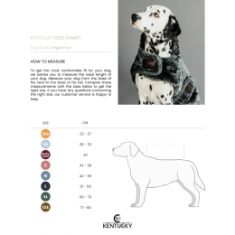 Kentucky Dog Coat Fake Fur