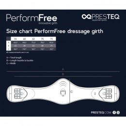 PresTeq Girth PerformFree dressage