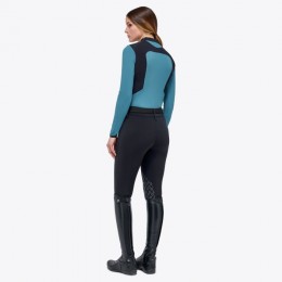 Cavalleria Toscana SS'23 Lightweight Performance Piqué L/S Zip Training Polo Women