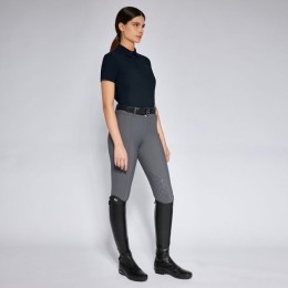 Cavalleria Toscana SS'24 CT Jersey w/ Perforated Inserts S/S Training Polo Woman