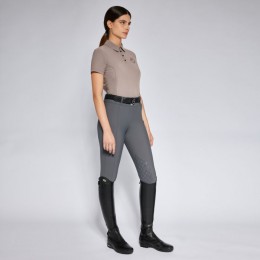 Cavalleria Toscana SS'24 CT Jersey w/ Perforated Inserts S/S Training Polo Woman