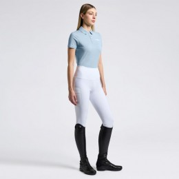 Cavalleria Toscana SS25 CT Jersey S/S Training Polo Tufted Logo Women