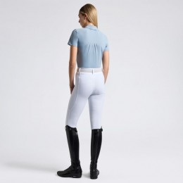 Cavalleria Toscana SS25 CT Jersey Pleated S/S Training Polo Tufted Logo Women