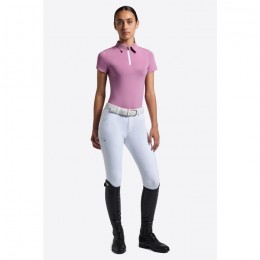 RG SS25 Micro Perforated Jersey S/S Training Zip Polo Girls