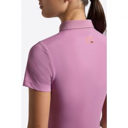 RG SS25 Micro Perforated Jersey S/S Training Zip Polo Girls
