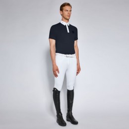 Cavalleria Toscana SS'24 CT Tech Piquet S/S Button Polo Competition Shirt Men