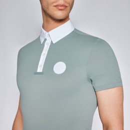 Cavalleria Toscana SS'24 CT Tech Piquet S/S Button Polo Competition Shirt Men