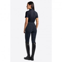 RG SS25 Micro Perforated Jersey S/S Training Zip Polo Women