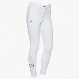 Cavalleria Toscana Girls Color Knee Grip Riding Breeches
