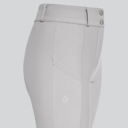 Cavalleria Toscana SS'24 CT Perforated Insert Knee Grip Breeches Woman