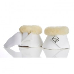 LeMieux WrapRound lambskin over reach boot white/natural