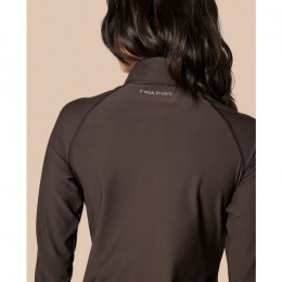 C'MON STUDIO Quater Zip Longsleeve Shirt W. Reflective Logo