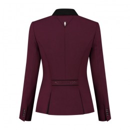 Juul C Burgundy black competitionjacket with Swarovski