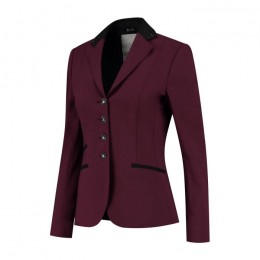 Juul C Burgundy black competitionjacket with Swarovski