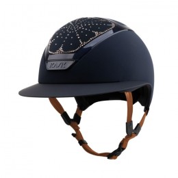 Kask Star Lady Chrome 2.0 Navy Crystals Riviera Vintage Rose Mix Light Brown Chinstrap