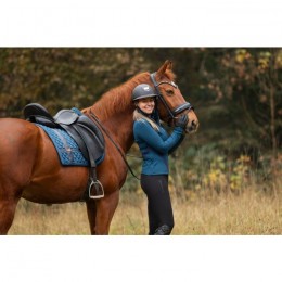 Equestrian Stockholm FW'21 Monaco Blue No Boundaries dressage saddlepad