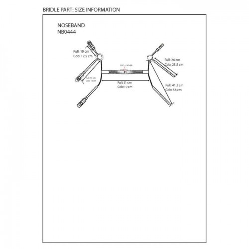 Equiline Noseband Double Suede