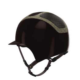 Kask Star Lady Pure Shine Chrome 2.0 Espresso Brown Gold Crystals Frame Aureum Rivet Topaz