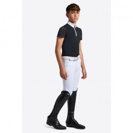 RG Micro Perforated Jersey S/S Zip Competition Shirt Boys