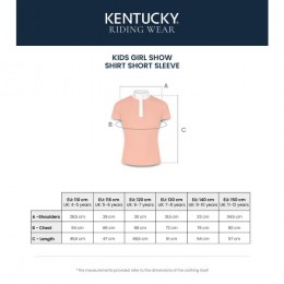 Kentucky Tokyo Kids Girls Show Shirt Short Sleeve