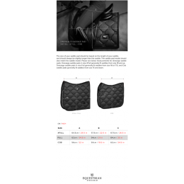 Equestrian Stockholm FW'24 Striking Valley Dressage Saddlepad