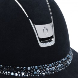 Samshield 2.0 Miss Shield Premium Blue Alcantara Top Glacier Crystal Frontalband 5 Swarovski