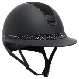 Samshield 2.0 Miss Shield Black Alcantara Top Glacier Crystal Frontalband Matte Trim 300 Swarovski