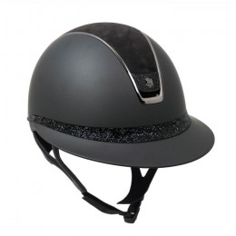 Samshield 2.0 Miss Shield Black Shadowmatt Alcantara top Ultra Fine Rock Frontalband Crystal Fabric Blason