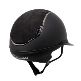 Samshield 2.0 Miss Shield Black Shadowmatt Alcantara top Ultra Fine Rock Frontalband Crystal Fabric Blason