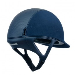 Samshield Premium blue Alcantara leather top matte blason