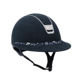 Samshield 2.0 Miss Shield Blue Alcantara Flower Jewelry Frontalband Silver 300 swarovski