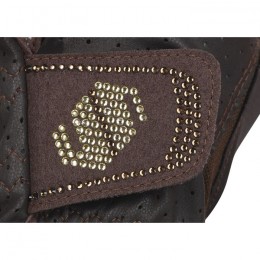 Samshield V-Skin Swarovski gloves brown champagne