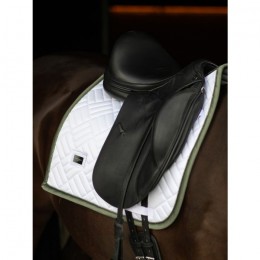 Equestrian Stockholm FW'24 Striking Valley Modern White Dressage Saddlepad