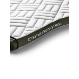 Equestrian Stockholm FW'24 Striking Valley Modern White jump saddlepad