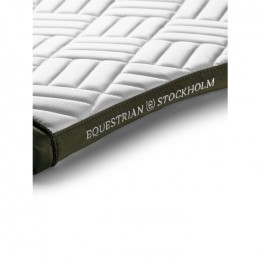 Equestrian Stockholm FW'24 Striking Valley Modern White Dressage Saddlepad