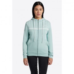 RG FW'24 Logo Stripe Hooded Cotton Sweatshirt Women
