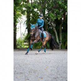 Equestrian Stockholm FW25 Teal blue Classic Mesh Brushing boots