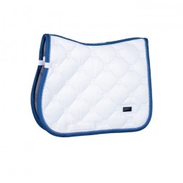 Equestrian Stockholm SS'23 White Blue Meadow jump saddlepad