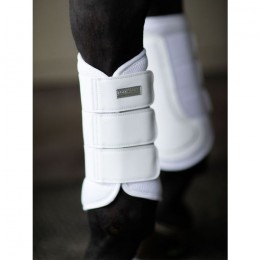 Equestrian Stockholm Classic Mesh Brushing boots White Silver