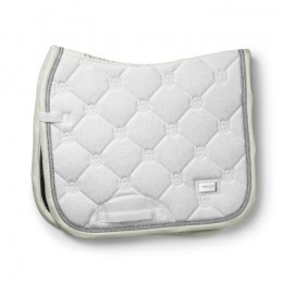 Equestrian Stockholm FW'24 Timeless White Glimmer Dressage saddlepad
